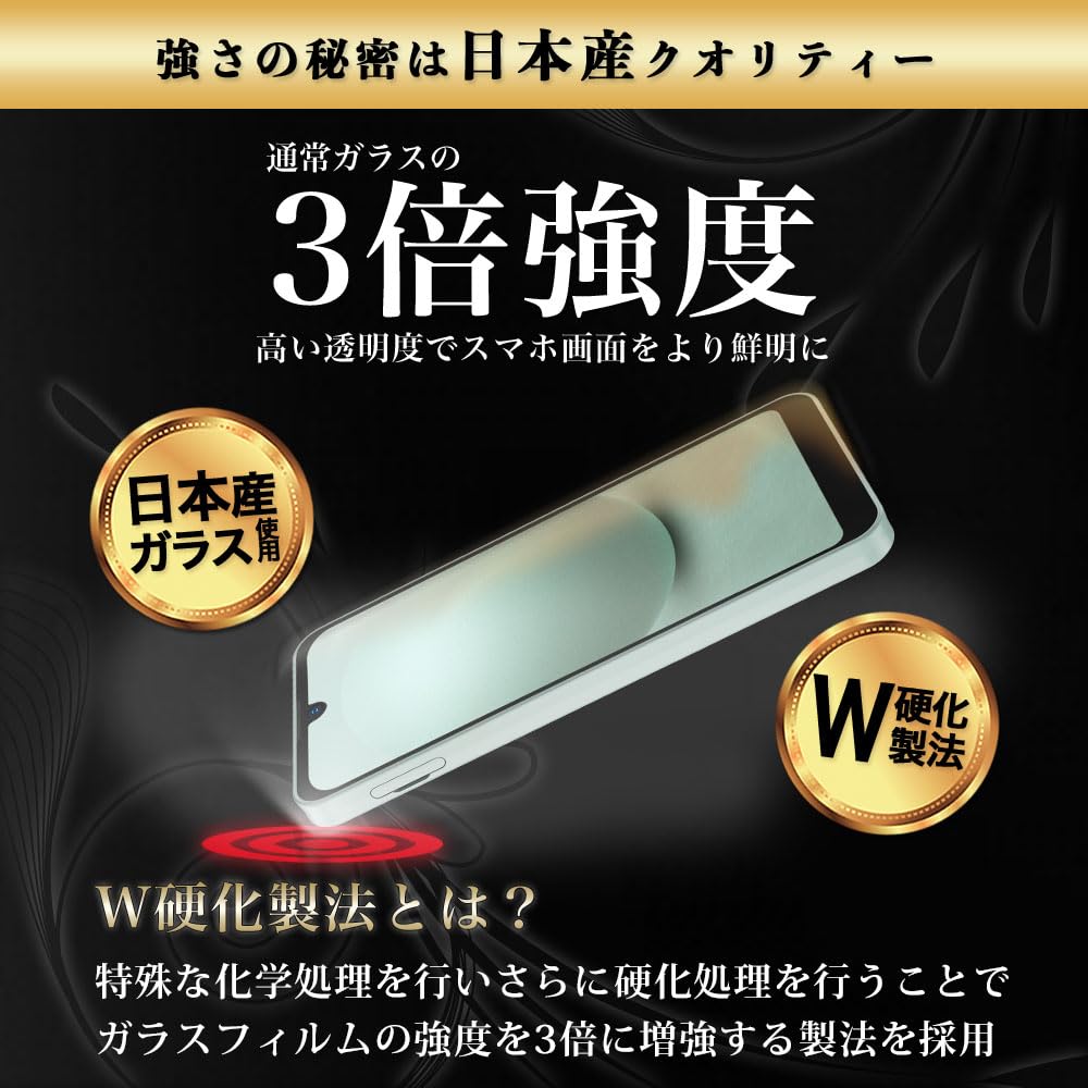 Amazon | Hy+ AQUOS wish3 対応 SH-53D A303SH SH-M25 ガラスフィルム